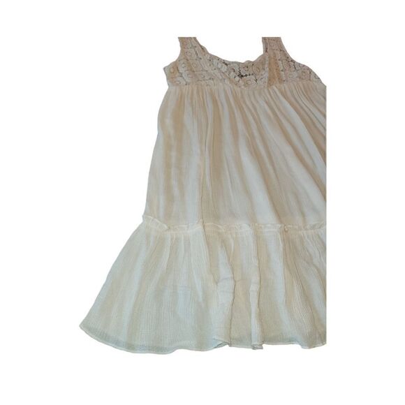 URBAN OUTFITTERS OUT FROM UNDER Thalia Tiered Slip Dress Ivory Cream S - Picture 7 of 13